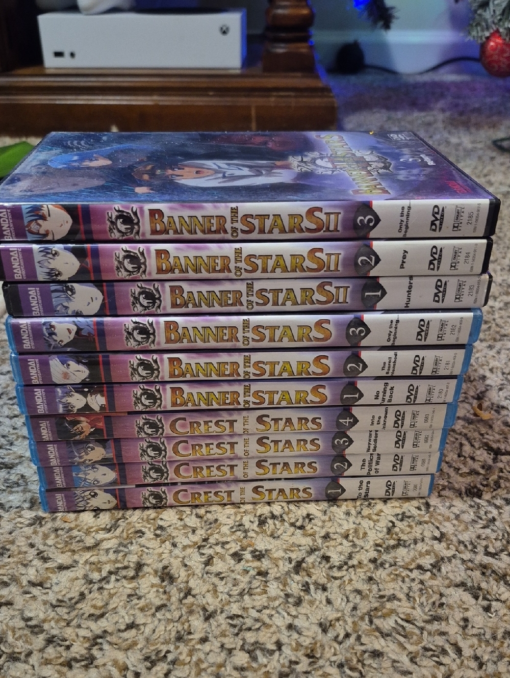 Banner of the Stars / Crest of the Stars DVD Set - Purple Spine Anime Volumes